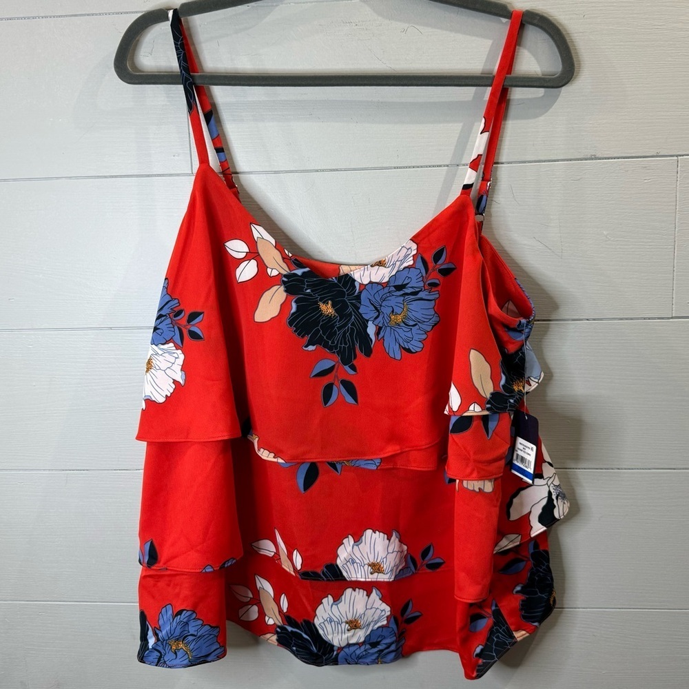 Rachel Rachel Roy | NWT Floral Red Women's Top Size XL